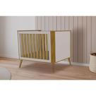 Berço Infantil Théo 3 em 1 Off White/Amendoa - Peroba Berço Infantil Théo 3 em 1 Off White/Amendoa - Peroba