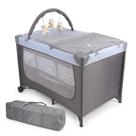 Berço Joly Trocador Cercado Mosqueteiro Bolsa Para Viagem Desmontável Infantil Mobile Portátil Chiqueirinho Bebê Bolsa Porta Objeto Baby Style Azul