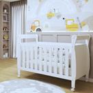 Berço Mini Cama 100% MDF com Colchão Slim Branco