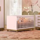 Berço Mini Cama 2 Em 1 C/ Colchão Quarto Infantil Bebê Q Encanto Slim 4315