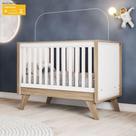 Berço Mini-cama 2 Em 1 - Confete - Branco/Jequitibá