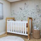 Berço Mini Cama 3 em 1 Soninho 100% MDF Marrom/Amadeirado Berço Mini Cama 3 em 1 Soninho 100% MDF Marrom/Amadeirado