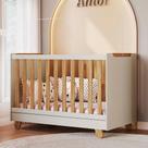 Berço Mini Cama 4 em 1 Americano em MDF Zuri Móveis Peroba