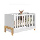 Berço Mini Cama 70cm Refúgio Branco Acetinado - ÉdeCasaMóveis