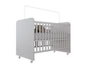Berço Mini Cama Americano com Rodízios Inocência Menino Menina Chiqueirinho Quarto de Bebê Nenê Criança Resistente Pequeno Clássico Elegante