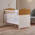 Berço Mini Cama Conforto 100% Mdf Nature/Branco - Permóbili Berço Mini Cama Conforto 100% Mdf Nature/Branco - Permóbili