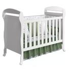 Berço Mini Cama Danny Branco Brilho - Reller Móveis Berço Mini Cama Danny Branco Brilho - Reller Móveis