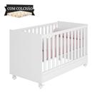 Berço Mini Cama Doce Sonho Branco Com Colchão E Rodízios Qmovi