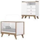 Berco Mini Cama e Comoda 1 Porta E 3 Gavetas Confete Henn