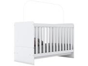Berço / Mini Cama Infantil Labirinto 2 em 1 Branco - Henn