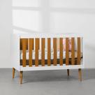 Berço Mini Cama Isis Branco e Savana Fosco