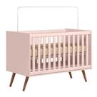 Berço Mini Cama QEncanto Retrô Rosa - Qmovi Berço Mini Cama QEncanto Retrô Rosa - Qmovi