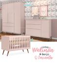 Berço Mini Cama Qmovi e Quarto Infantil Melinda Phoenix Baby _ Rosê