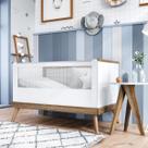 Berço Mini Cama Retrô Canção De Ninar Branco com Amêndola