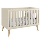 Berço Mini Cama Theo com Pés Madeira Natural - Reller Móveis