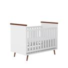 Berço Mini Cama Wood Branco/ Carvalho 100% MDF Berço Mini Cama Wood Branco/ Carvalho 100% MDF