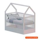 Berço Minicama Montessoriano Wood com Colchão Guldi Baby D20 (10x70x130) Branco