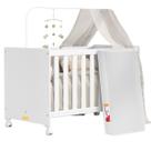 Berço Multifuncional Com Colchão Impermeável Vira Mini Cama Carrinho Criança Caminha Cercadinho Cercado Menino Menina Bebê Jogo de Quarto Bebê