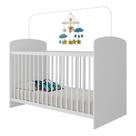 Berço Para Colchão 60x130cm Sonho Multimóveis Bb0515 Branco Branco Berço Para Colchão 60x130cm Sonho Multimóveis Bb0515 Branco Branco