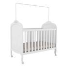 Berço Peroba Elô Americano Branco 100% MDF 2 em 1 Infantil