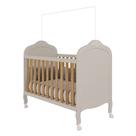 Berço Peroba Elô Americano Off White 100% MDF Bebê Infantil