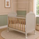 Berço Peroba Elô Americano Off White 100% MDF Bebê Infantil