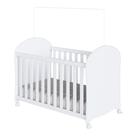 Berço Peroba Smim Americano Cor Branco com Rodízios Infantil