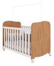 Berço Peroba Uli Branco/amendôa Com Rodízios Mdf Infantil Branco/amendoa U Berço Peroba Uli Branco/amendôa Com Rodízios Mdf Infantil Branco/amendoa U