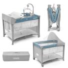 Berço Portatil C Moblie, Duas Alturas, Trocador, Mosquiteiro AZUL SLEEPGUARD RAGALUMA