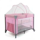 Berço Portátil Com Mosquiteiro e Trocador Sleep Rosa Voyage