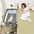 Berço Portátil de Cabeceira BABY JOY com Bolsa de Transporte