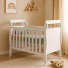 Berço Slim Mini Cama 2 em 1 MDF Branco Acompanha Colchão