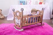 Berço star para boneca até 60 cm compatível com bebe reborn r - darama