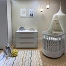 Berço Wave Evolutivo 3 em 1 com Colchão Fase 1 e Fase 2 e Cômoda