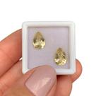 Berilo Amarelo Gota Par 3,03ct