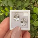 Berilo Incolor Oval Par 5,46ct