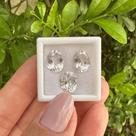 Berilo Incolor Oval SET 6,34ct Berilo Incolor Oval SET 6,34ct