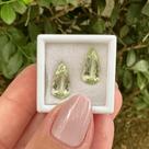 Berilo Verde Gota Par 4,87ct