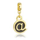 Berloque Arroba Internet Banhado a Ouro 18k