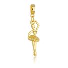Berloque Bailarina Banhado a Ouro 18k Berloque Bailarina Banhado a Ouro 18k