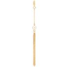 Berloque banhado ouro 3x 24k 18k e 22k feminino corrente pérola e fecho lagosta rommanel 542616