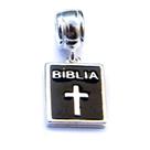 Berloque Biblia Esmaltada Prata 925