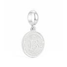 Berloque Bitcoin Cripto em Prata 925 Berloque Bitcoin Cripto em Prata 925