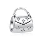 Berloque BOLSA COM ESTRELAS em Prata S925 para pulseiras modelo Pandora ou Vivara