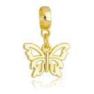 Berloque Borboleta Banhado a Ouro 18k