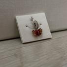 Berloque borboleta resinada degradê prata 925