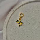 Berloque Brasil Banhado a Ouro 18k