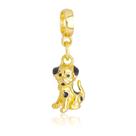 Berloque Cachorro Banhado a Ouro 18k