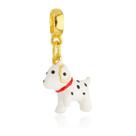 Berloque Cachorro Dálmata Banhado a Ouro 18k Berloque Cachorro Dálmata Banhado a Ouro 18k