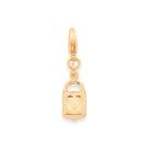 Berloque cadeado folheado a ouro 542439 Rommanel
